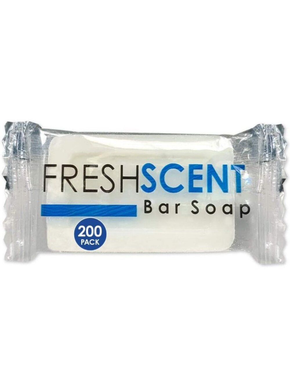 Travel Size Bar Soap - 200 Pack, Individually Wrapped, Vegetable-Based Amenities